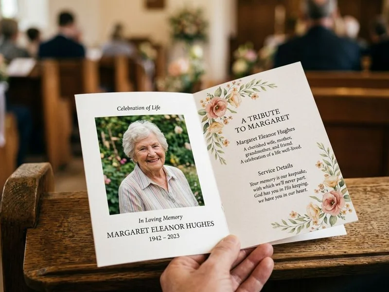 Funeral Programs example 2