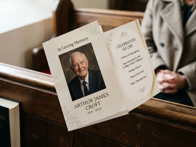 Funeral Programs example 1