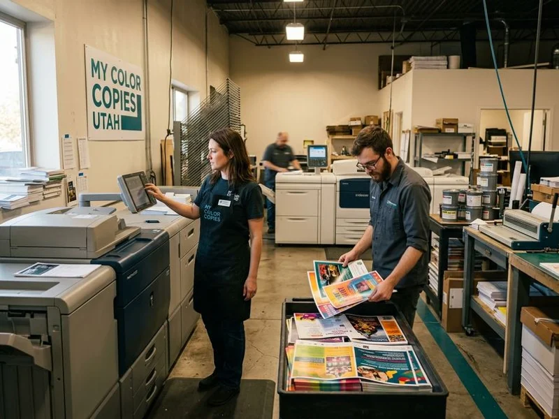 Inside the My Color Copies print shop