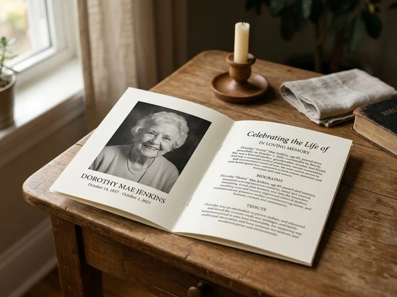 Funeral Programs example 3